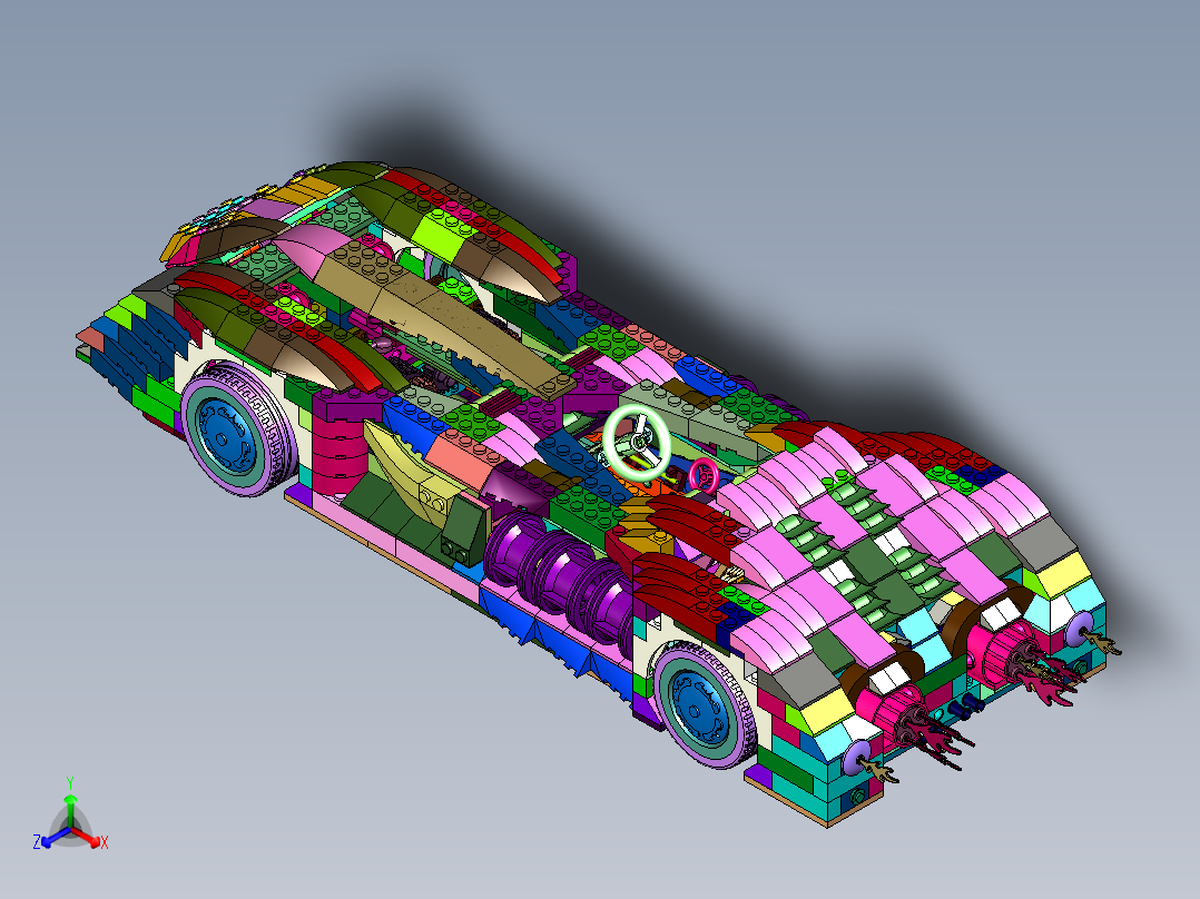 复仇火箭蝙蝠车积木