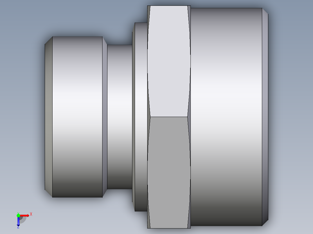 卡套式工业通用硬管接头EO_Male_Stud_connector_GE35LR171X俯视图