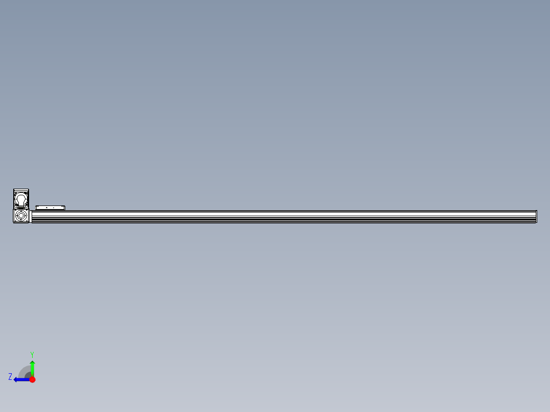 同步带全封闭直线模组TPA-HCB-105D-90-L2000-LU-Y-P20-N3右视图