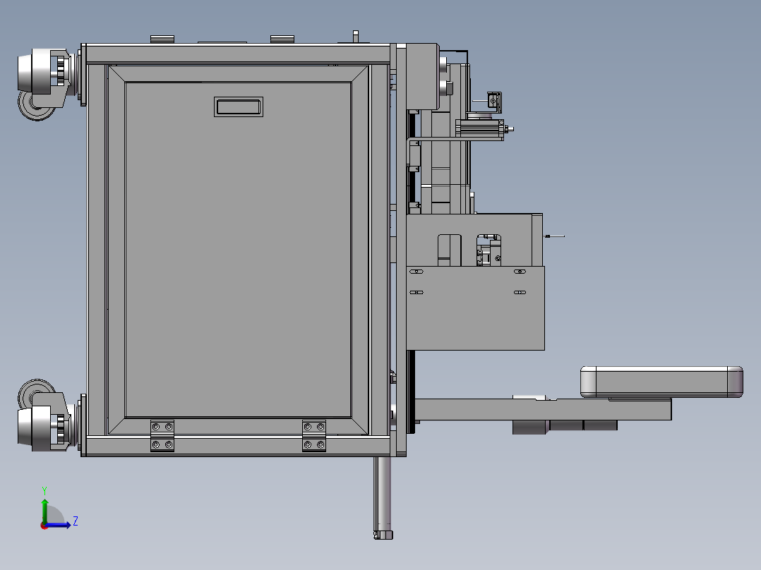 电池测量机左视图