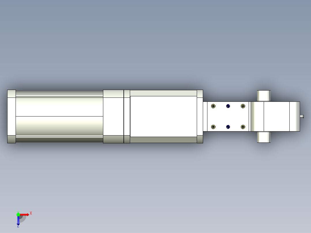德克斯TUNKERS气缸数模KS_160_2_BD_A00_T12_135GRAD俯视图