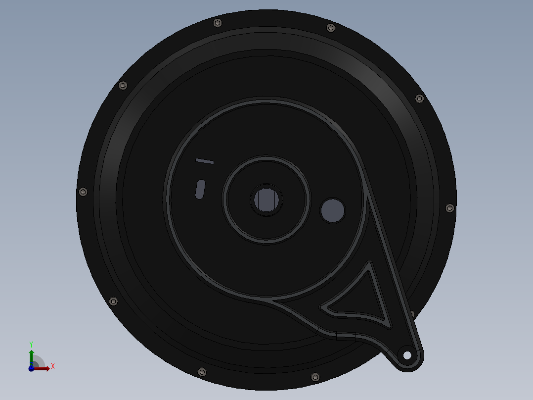 轮毂电机 (3)前视图