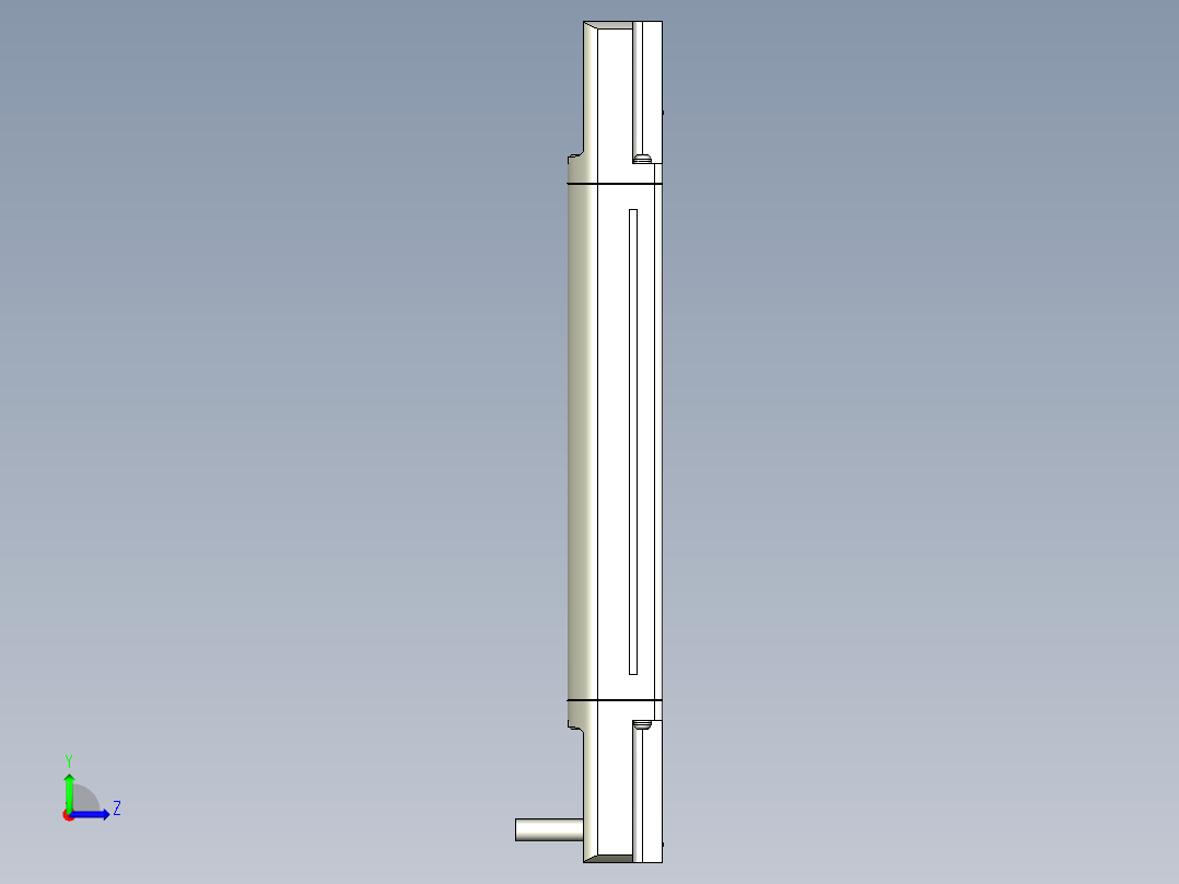 基恩士SL-V06L_T_kc图纸模型左视图