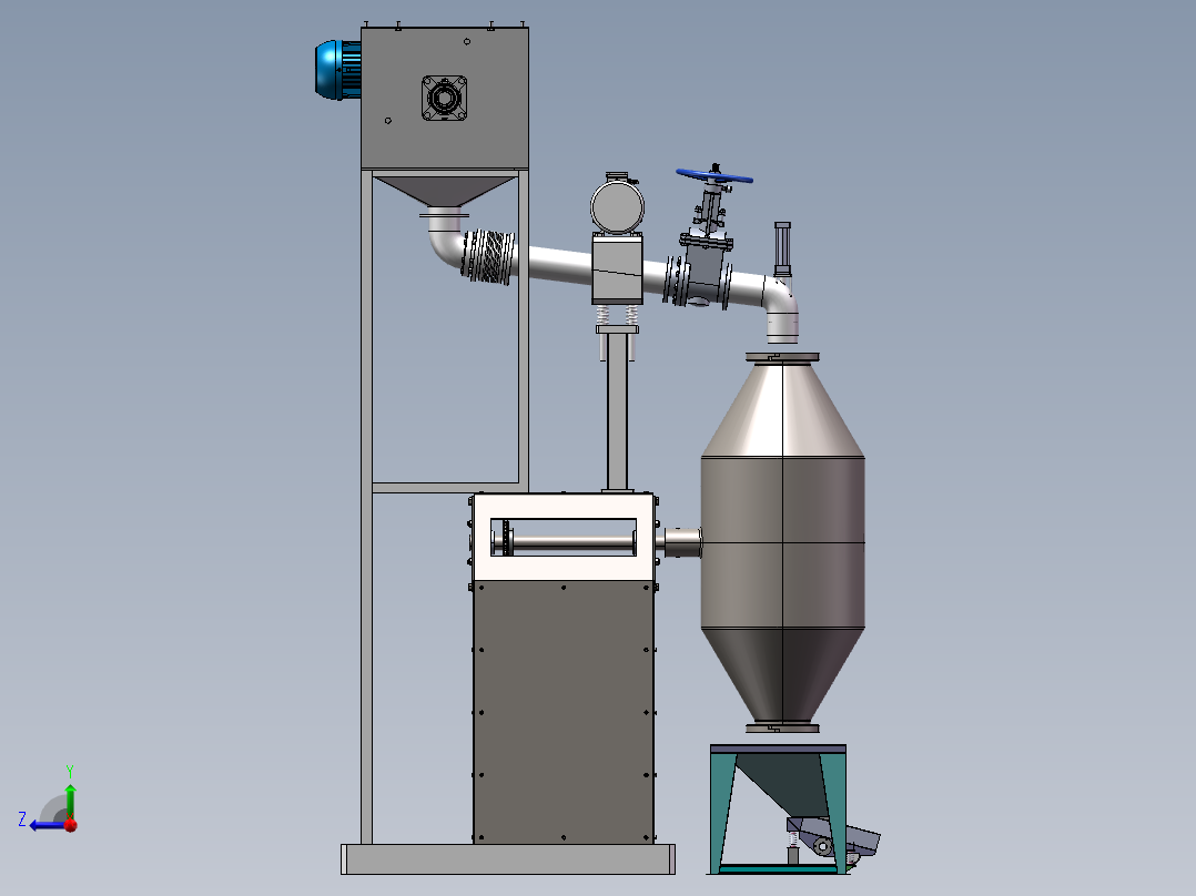 粉料搅拌器右视图