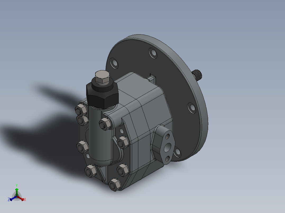 带溢流阀的外啮合齿轮泵sw20可编辑