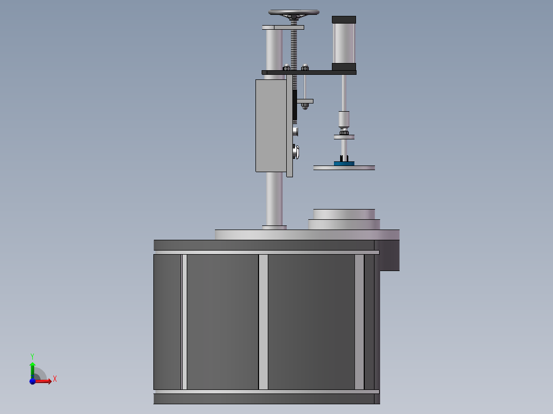 瓶盖自动压缩机sw17前视图