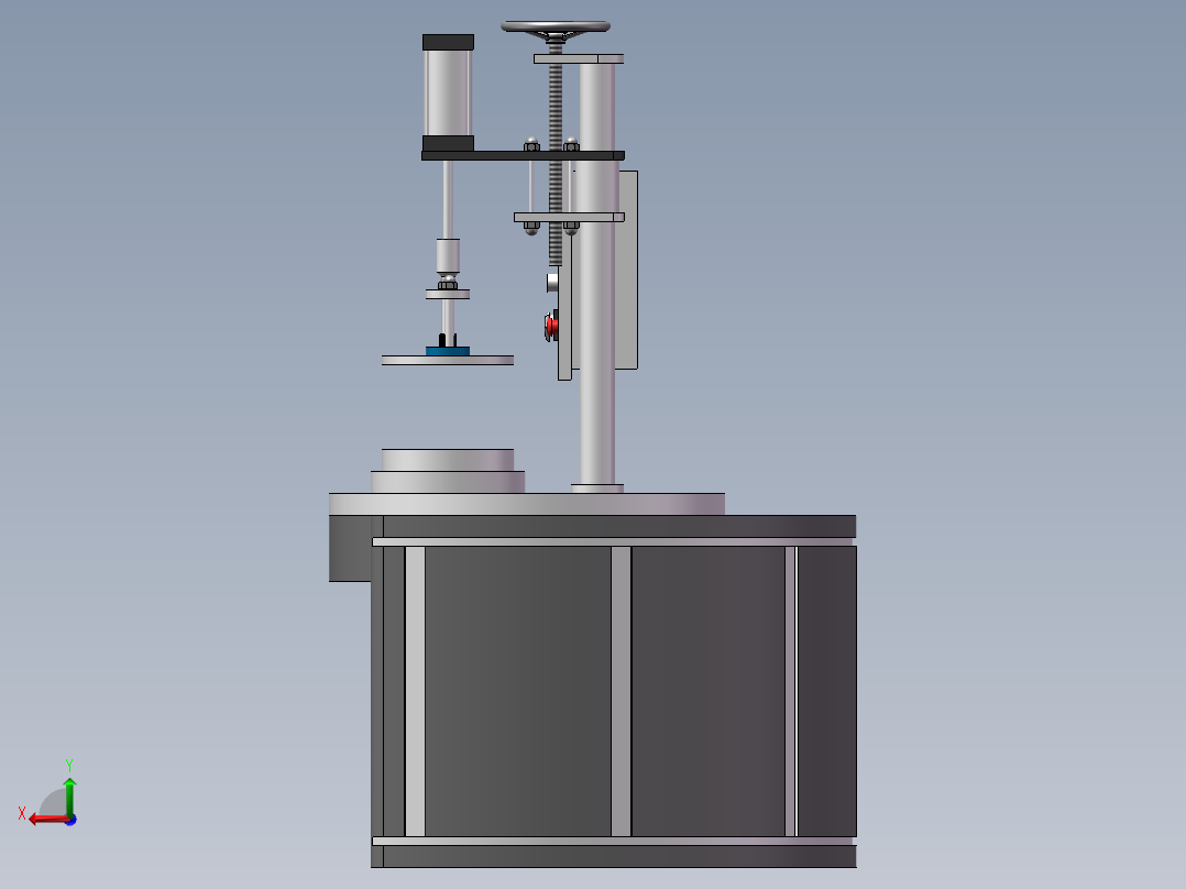 瓶盖自动压缩机sw17后视图