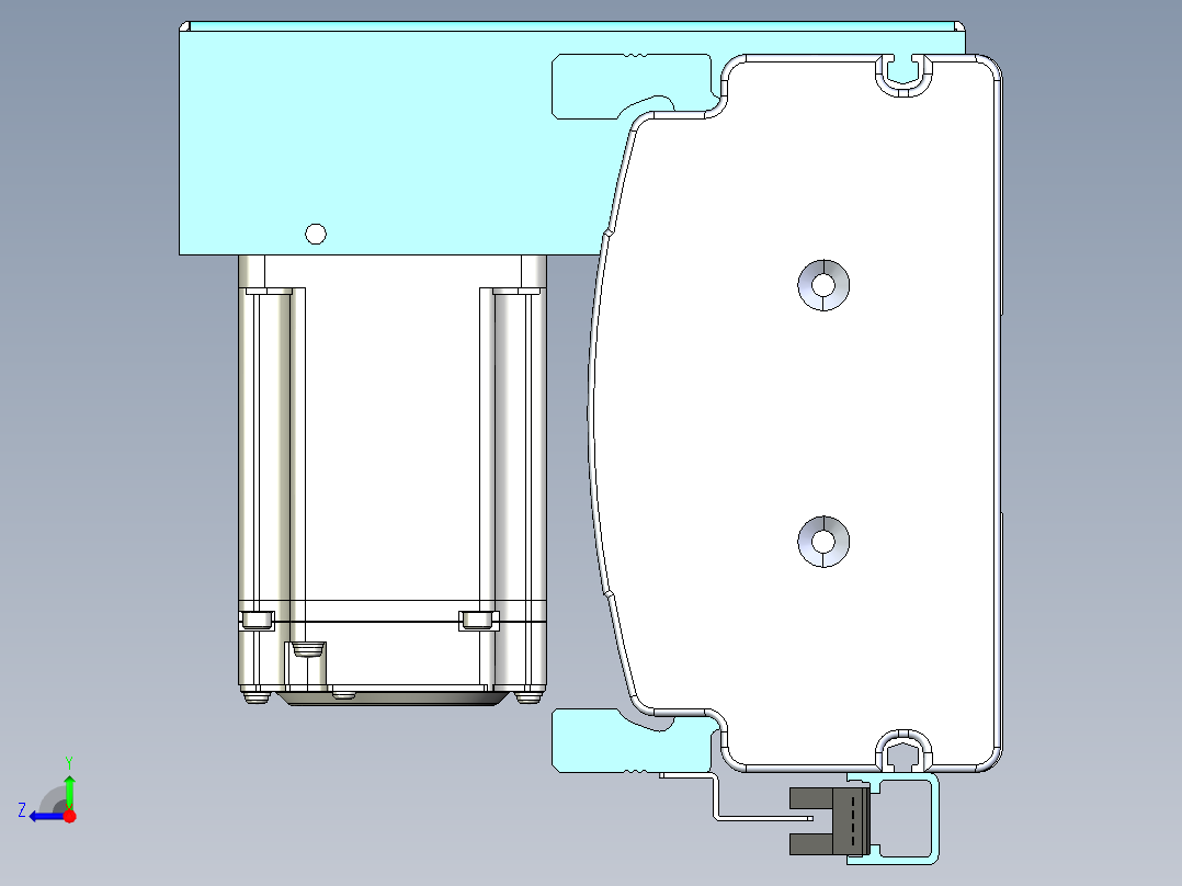 威洛博VBF同步带传动一般环境VBF14-L45-S1000-BRU-ZP40-C3右视图