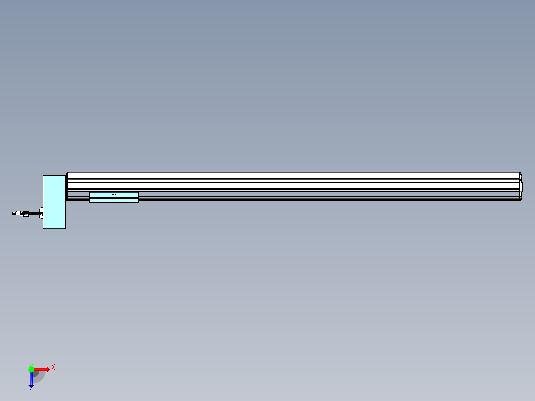 威洛博VBF同步带传动一般环境VBF14-L45-S1000-BRU-ZP40-C3俯视图