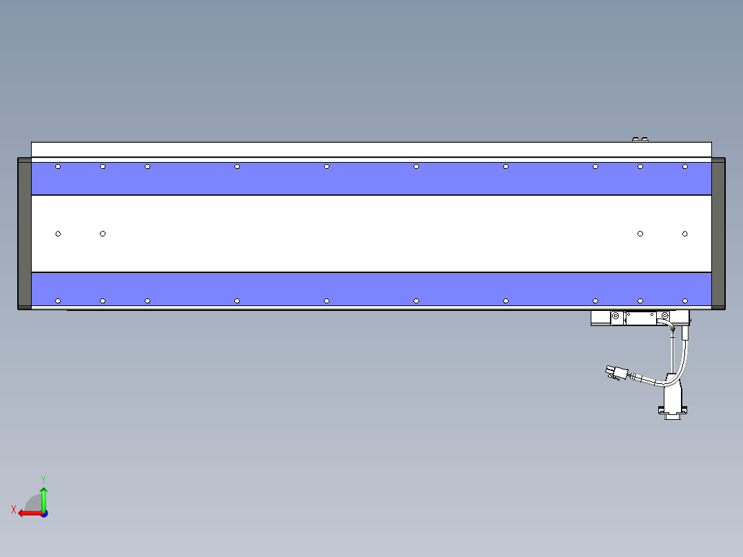 威洛博VL系列直线电机模组-VL17E1-S600后视图