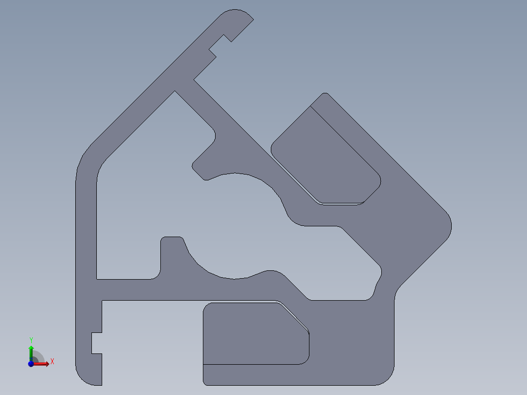 铝型材及其附件1.21.30.030030.R45前视图