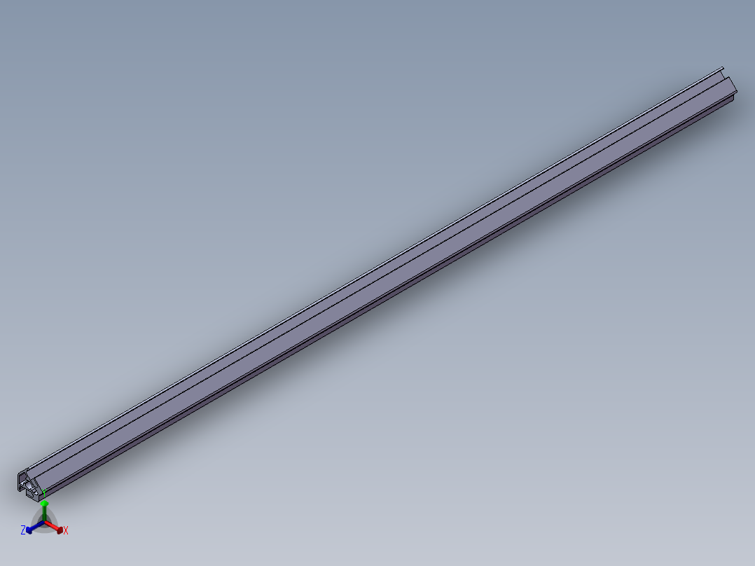 铝型材及其附件1.21.30.030030.R45正等轴测图