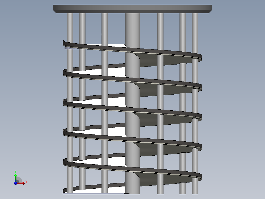 停车棚 停车楼 (10)前视图