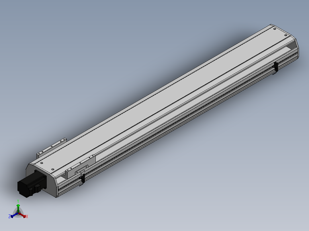 精密模组MY170-T10-1050L-BC-P40B-C4-C正等轴测图