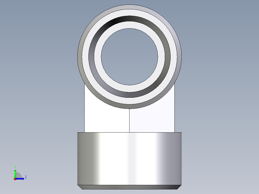 卡套式工业通用硬管接头EO_Union_tee_T15L71X左视图