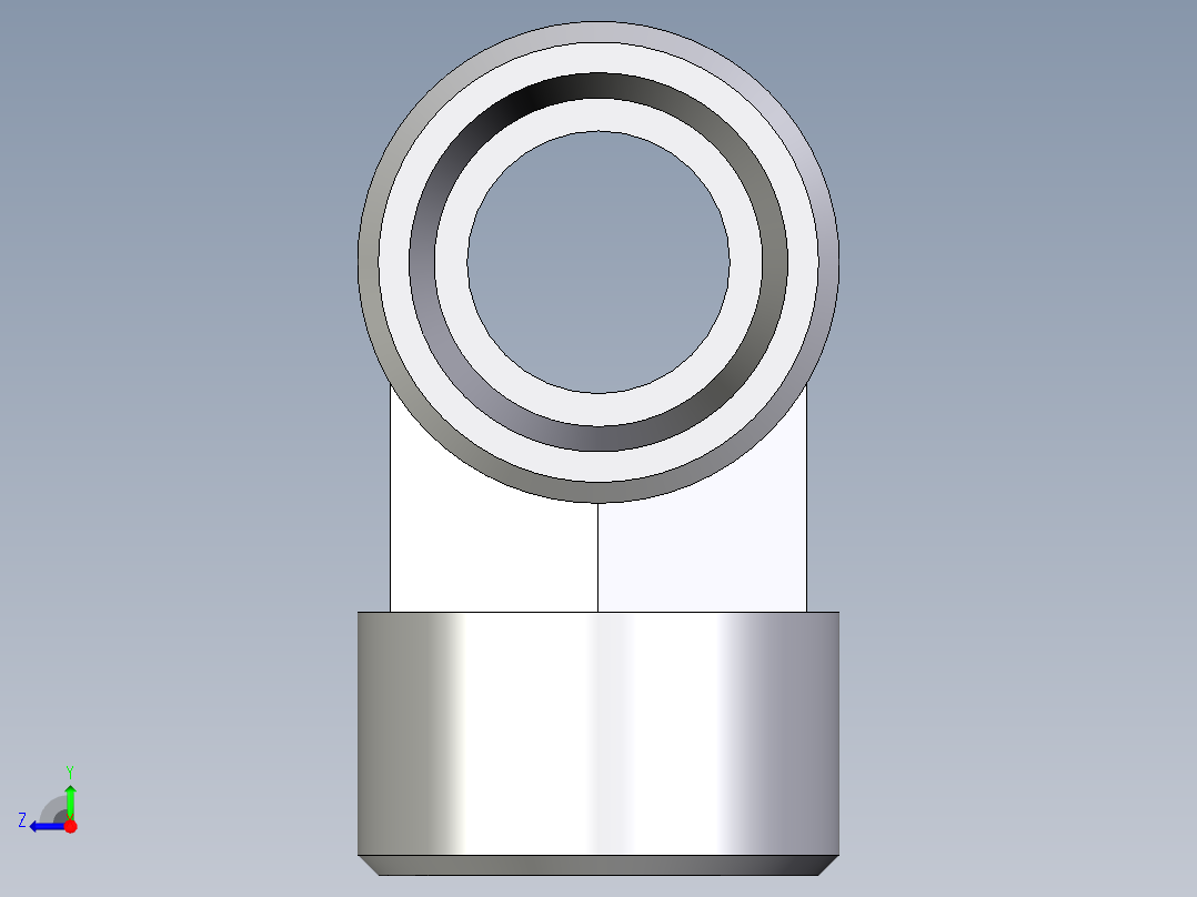 卡套式工业通用硬管接头EO_Union_tee_T15L71X右视图