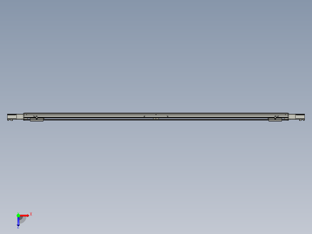 威洛博双电机滑台-VF14D2-S1150-BC-P40-C6俯视图