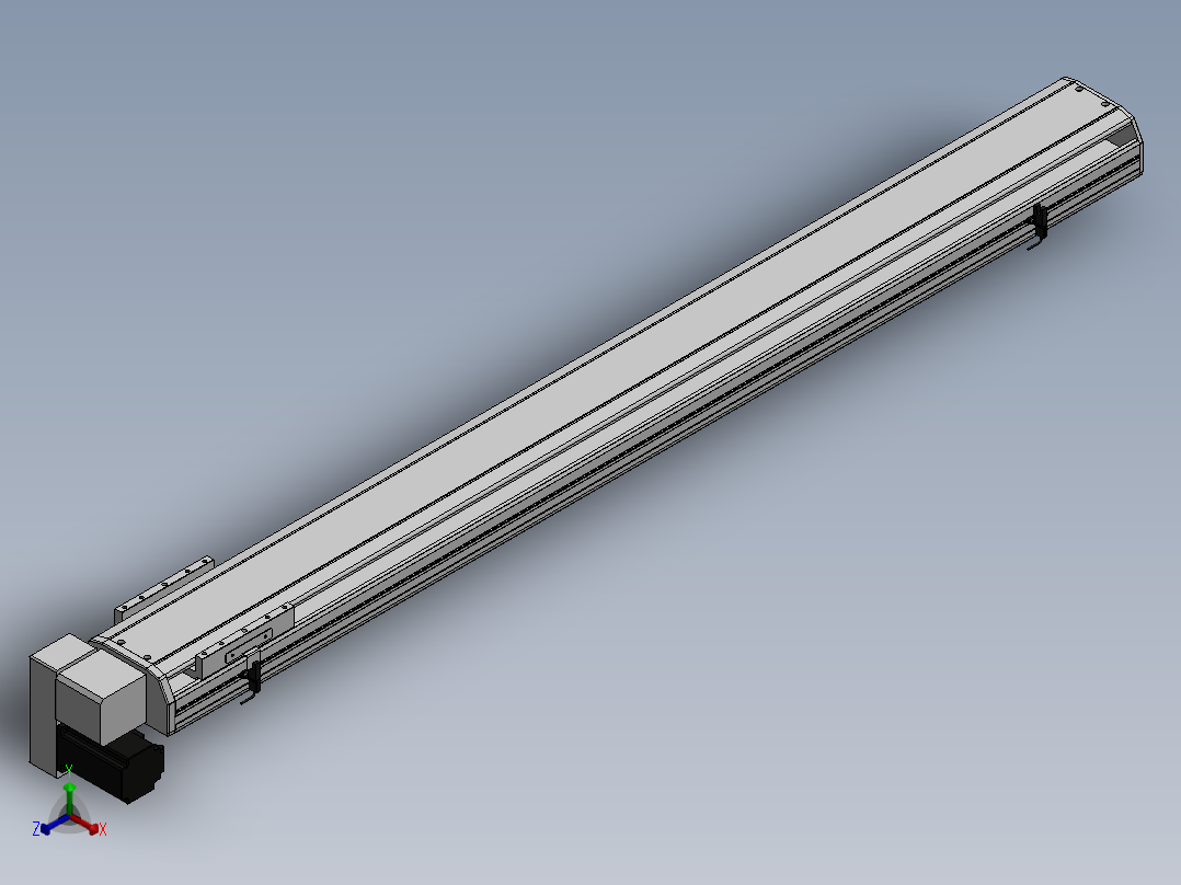 精密模组MT140-L110-1200-LD-M40-C4正等轴测图