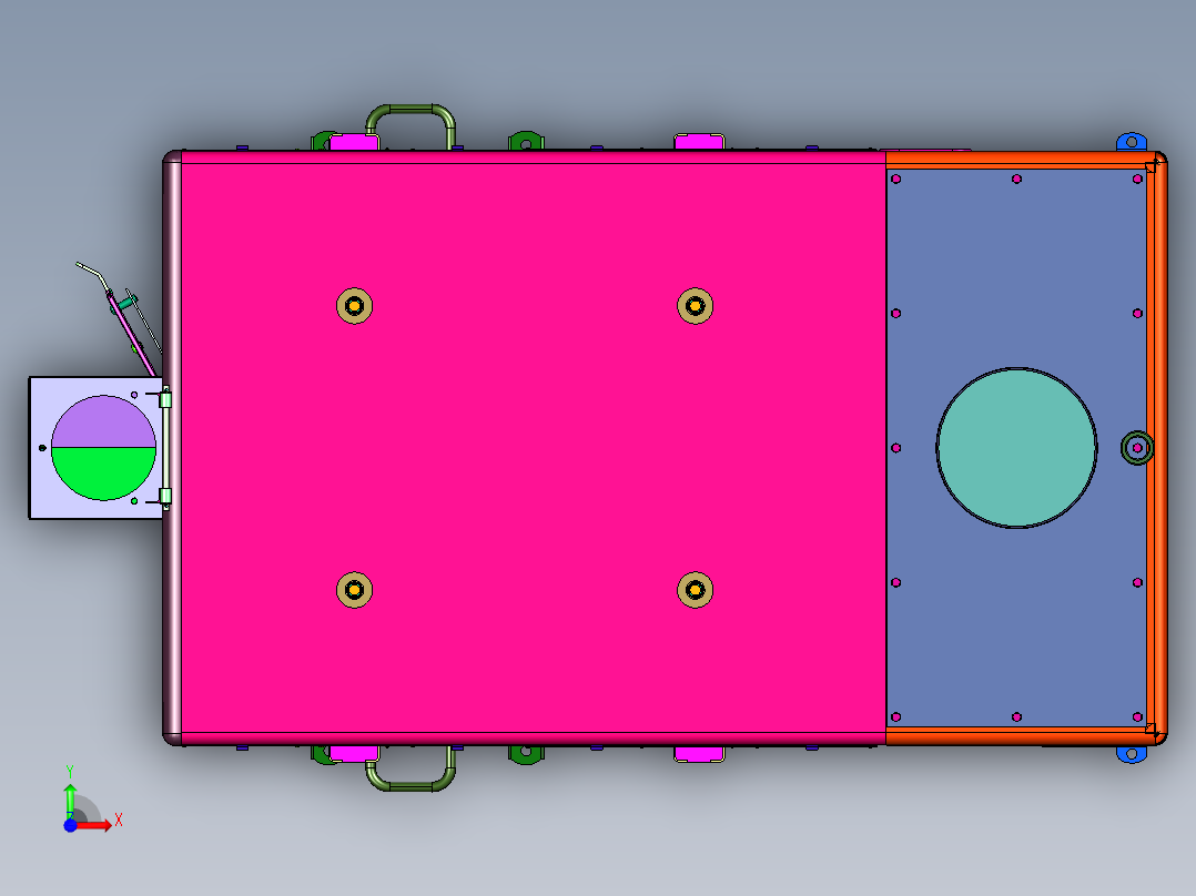 通用露营设备野外厨房前视图