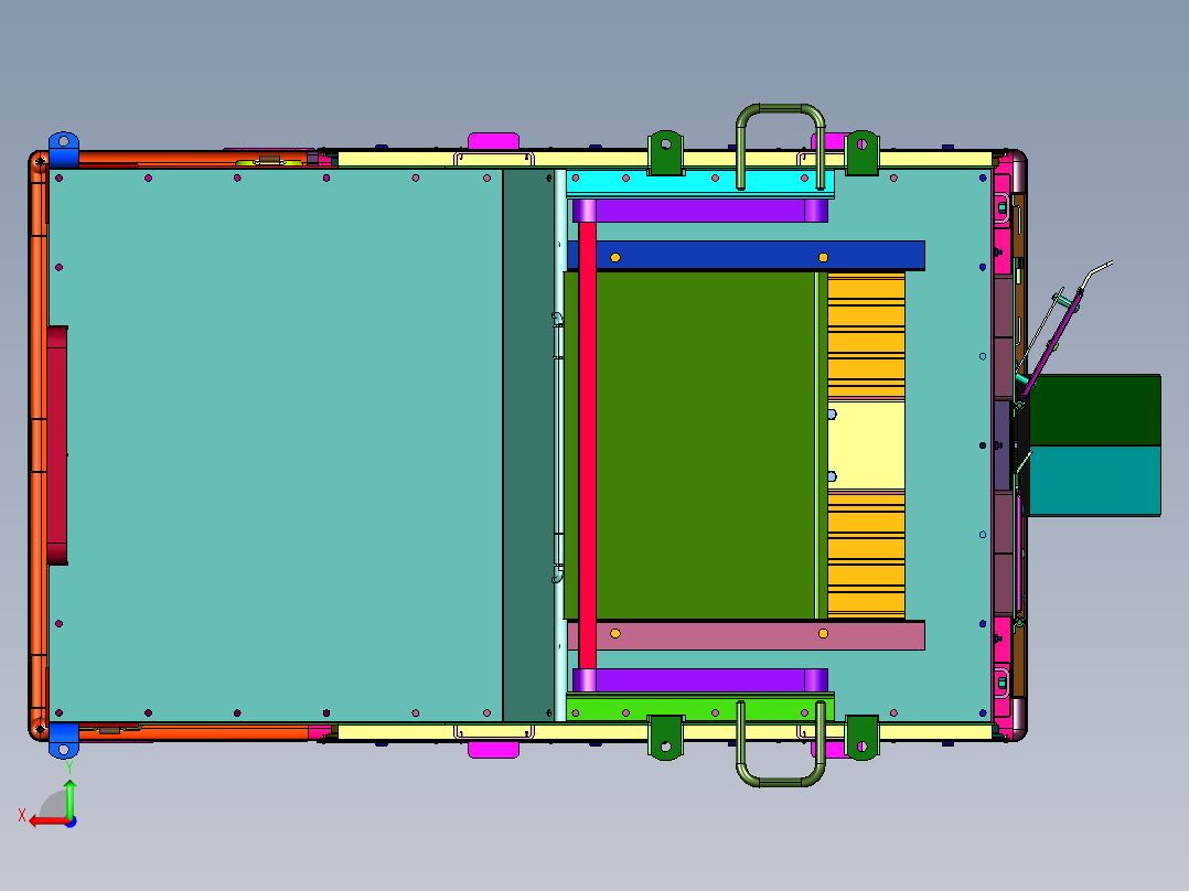 通用露营设备野外厨房后视图