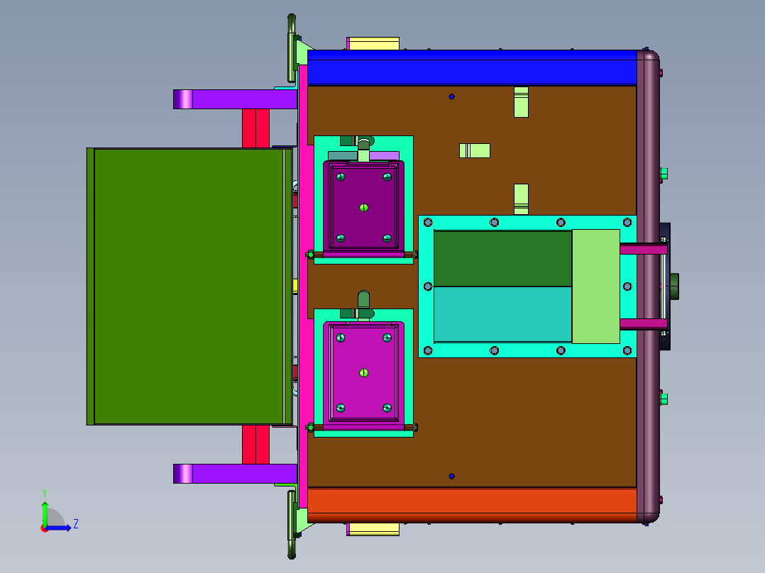 通用露营设备野外厨房左视图