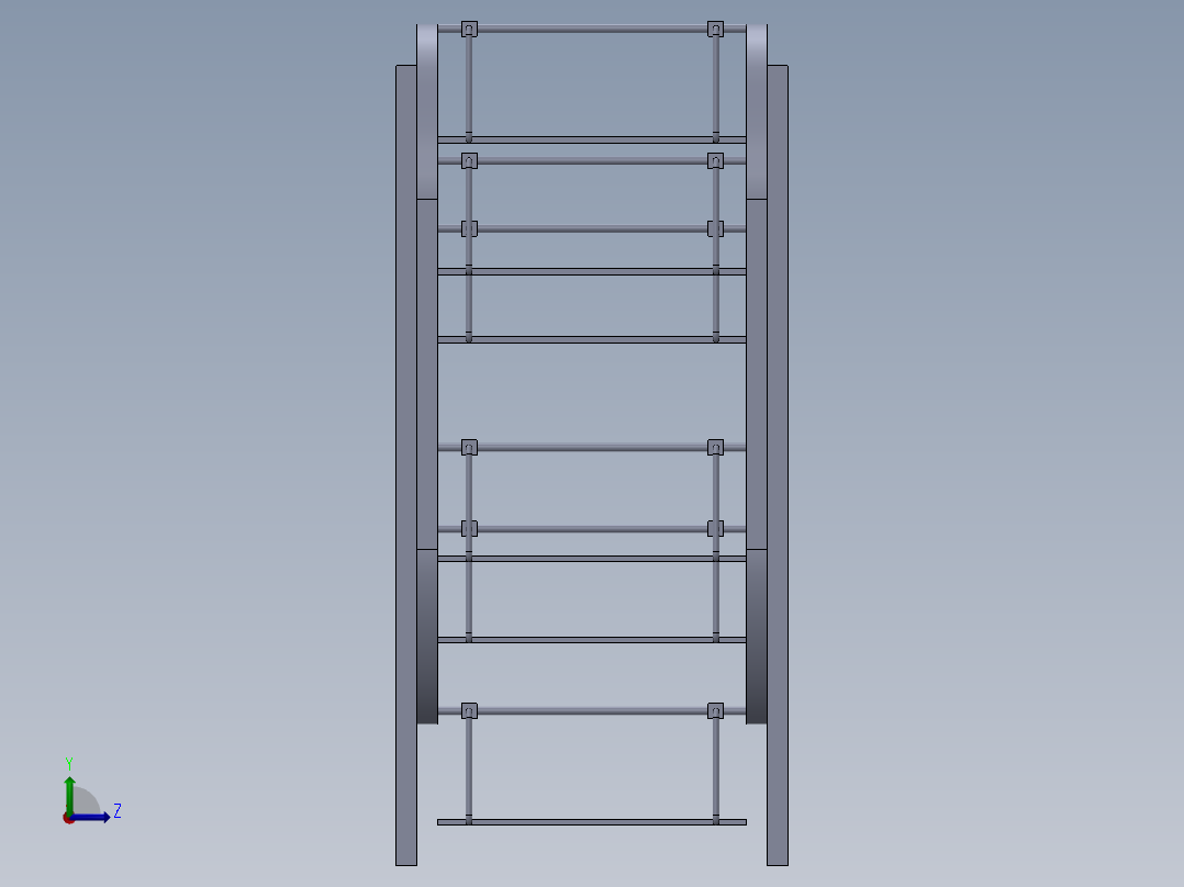 旋转停车概念--sw左视图