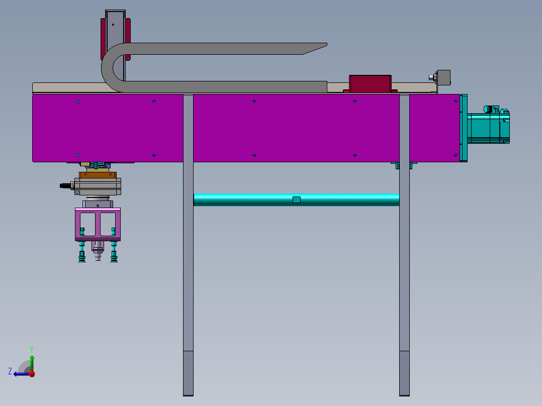下料机械手右视图