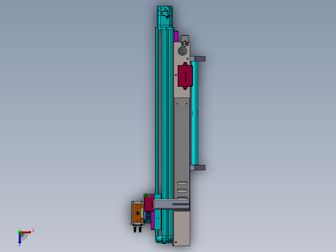 下料机械手俯视图
