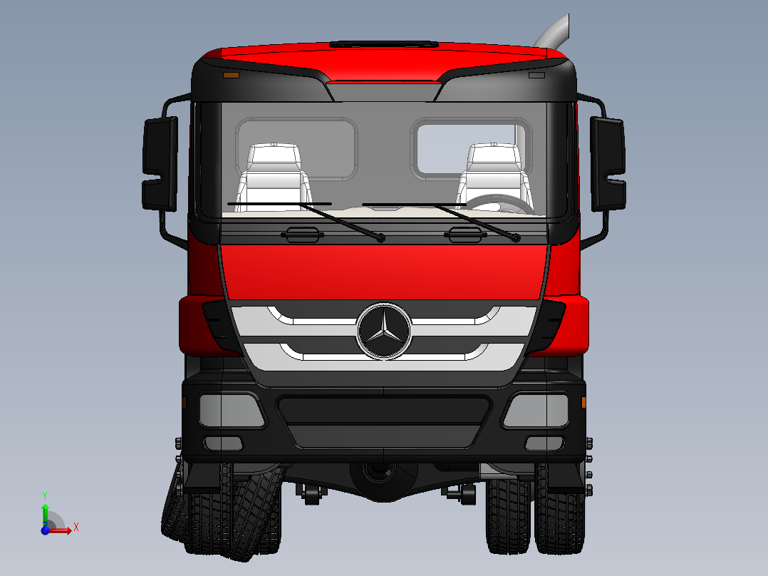 车底盘 (4)前视图