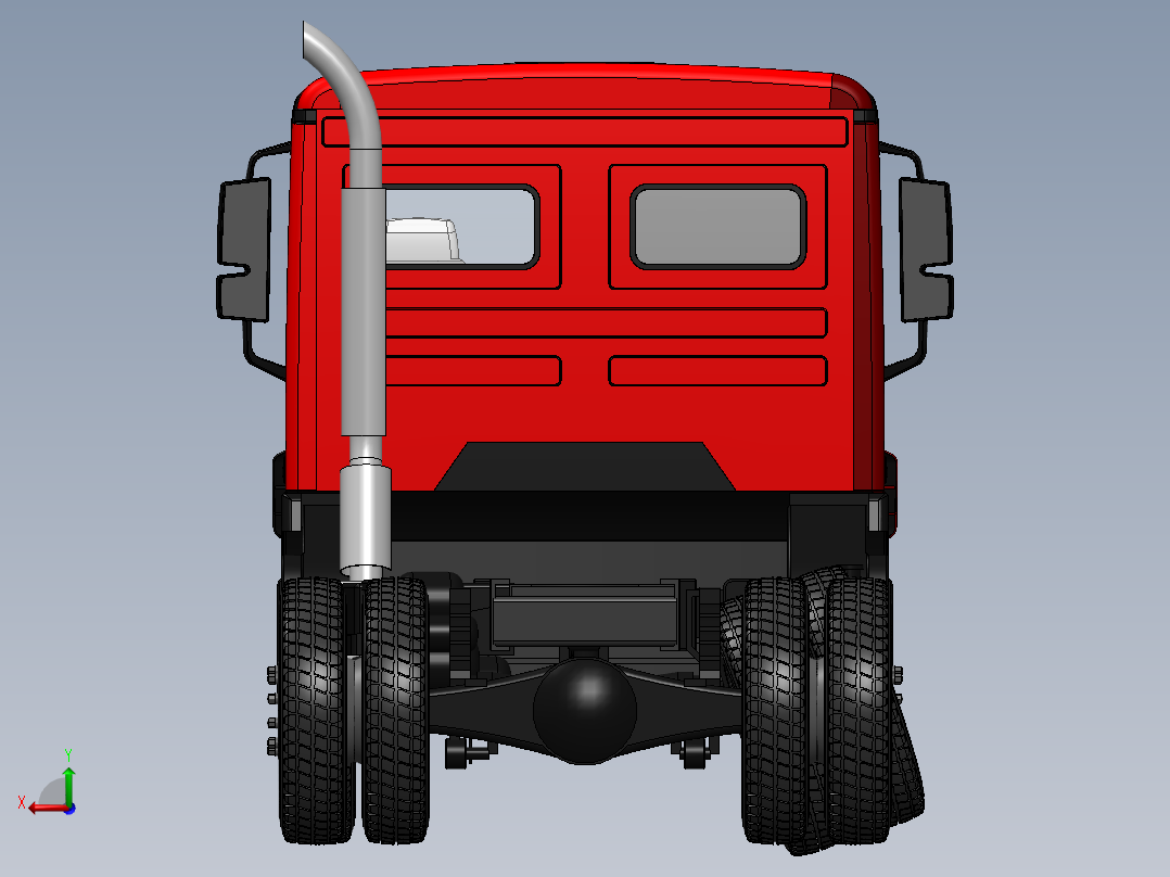 车底盘 (4)后视图