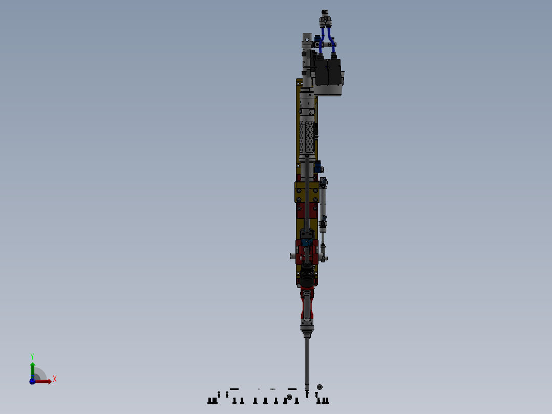 自动螺钉枪机构前视图