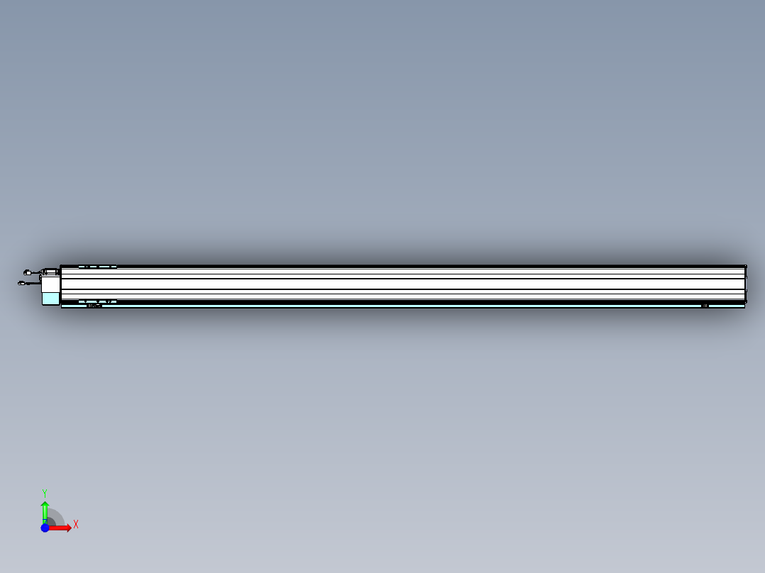 威洛博VBF同步带传动一般环境VBF14-L45-S2200-BLD-ZP40-C3前视图