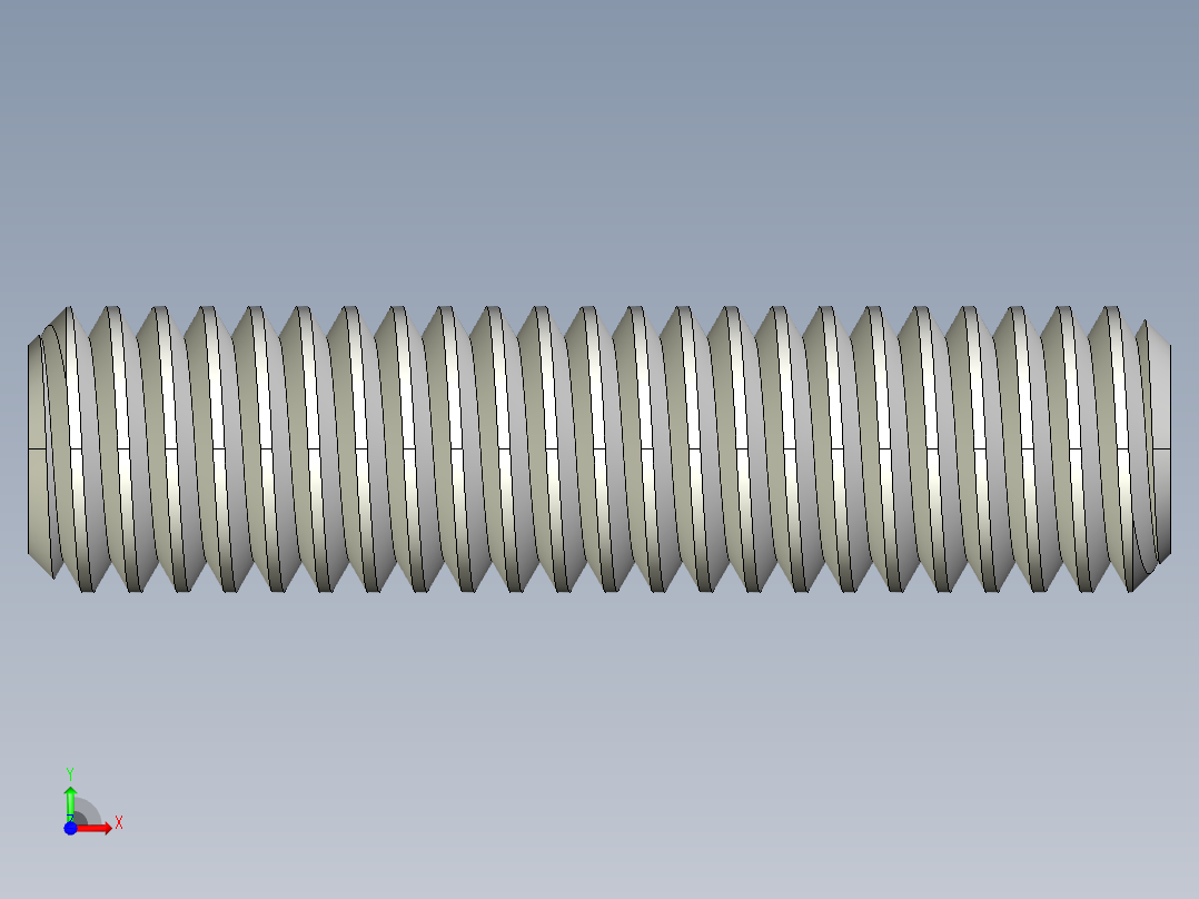 DIN 913-ISO 4026 固定螺钉-M3 L=12.STEP前视图