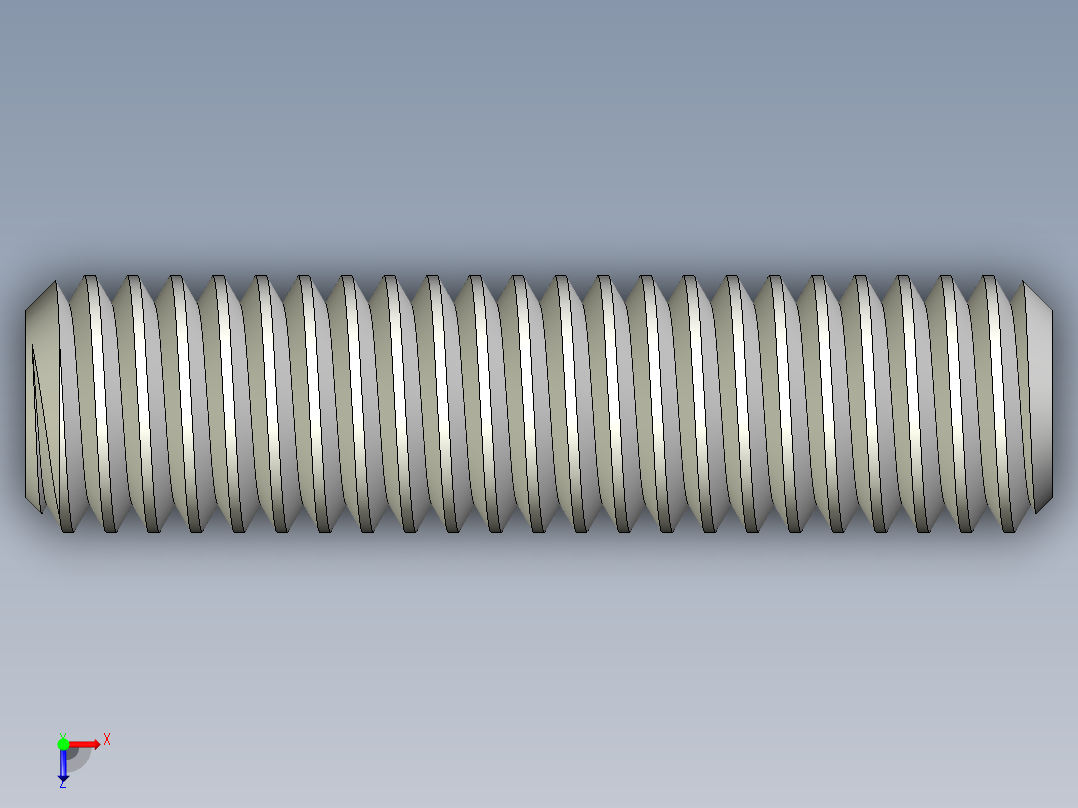 DIN 913-ISO 4026 固定螺钉-M3 L=12.STEP俯视图
