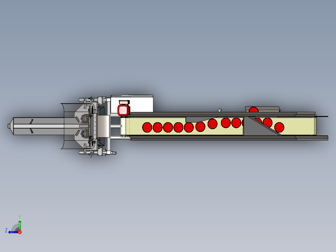 盖子堆垛机sw18可编辑右视图