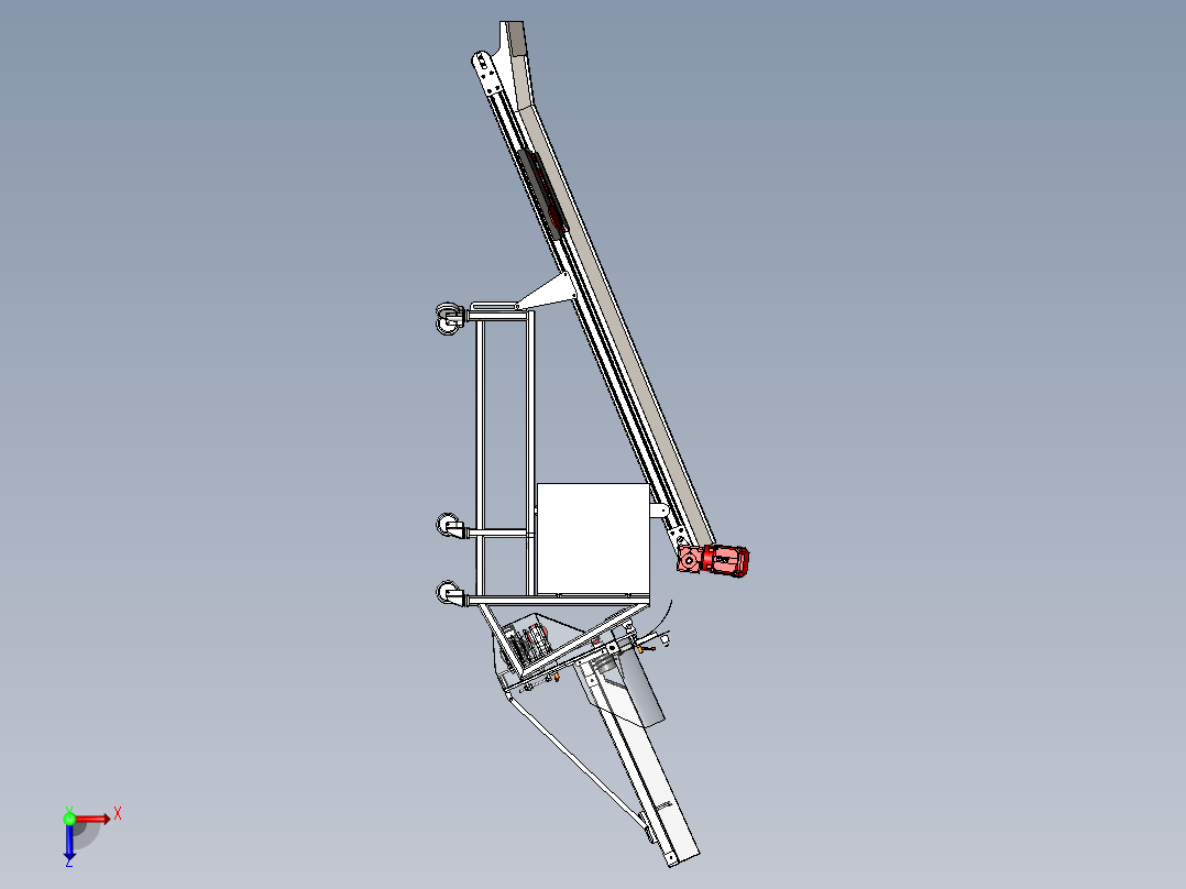 盖子堆垛机sw18可编辑俯视图