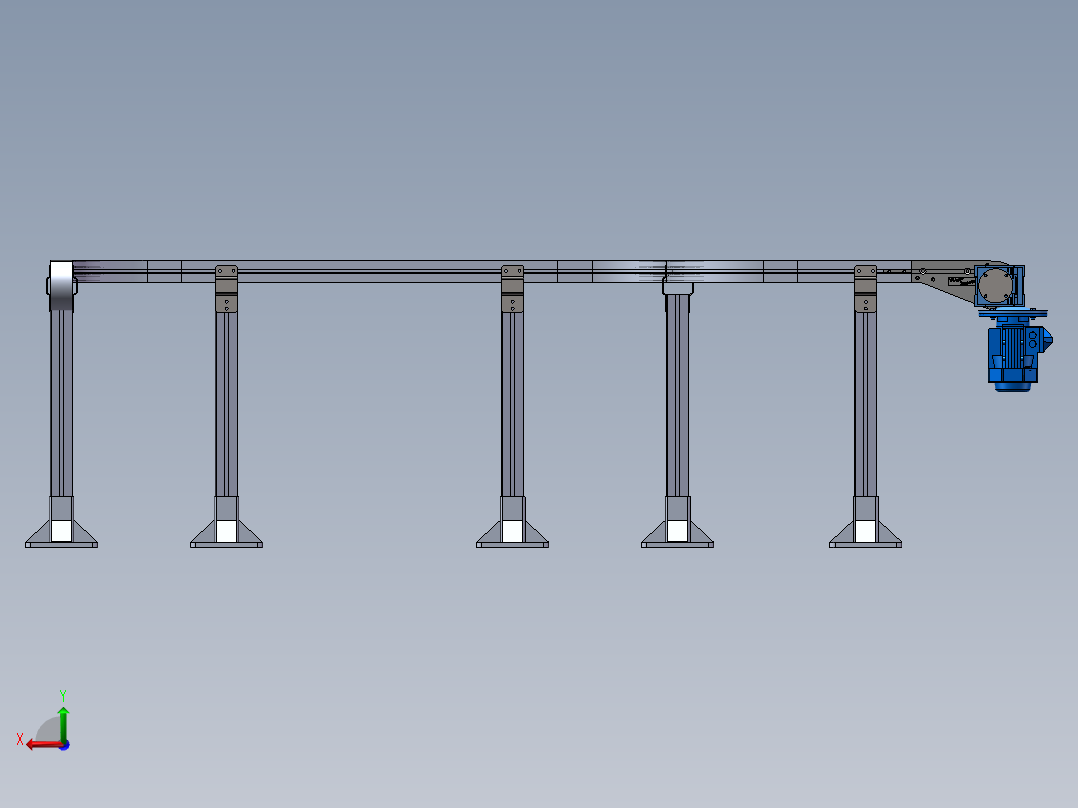 塑料链板输送机sw16可编辑后视图