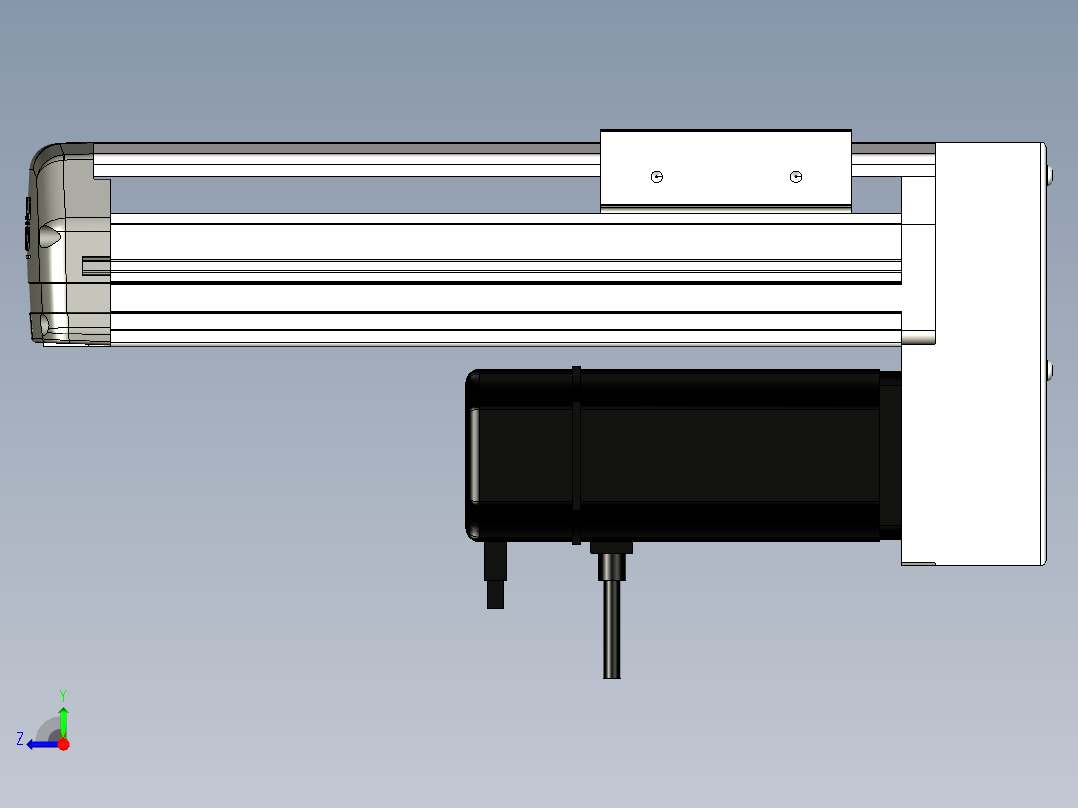 Toyo东佑达直线模组-ETH13-150-BM-400W+煞車右视图