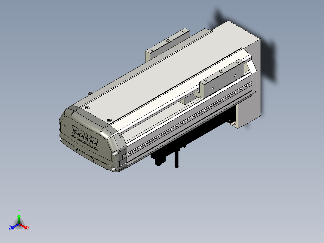 Toyo东佑达直线模组-ETH13-150-BM-400W+煞車正等轴测图