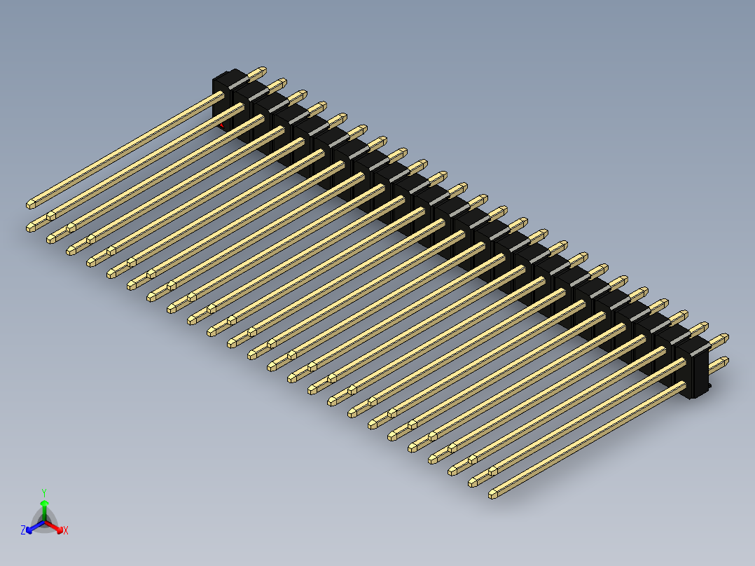 彩色公头100mil（2.54mm）系列-DS1021_black_2x24p_100mil_Type43_rev1.0