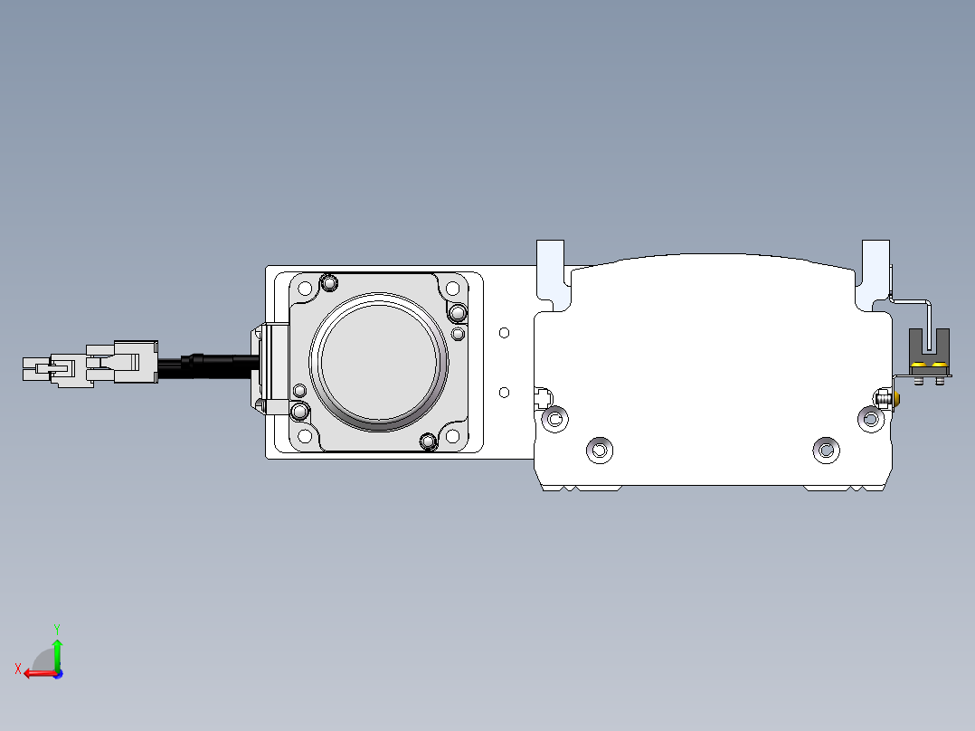 MTH丝杆半封闭模组MT120BS-BL-400W后视图