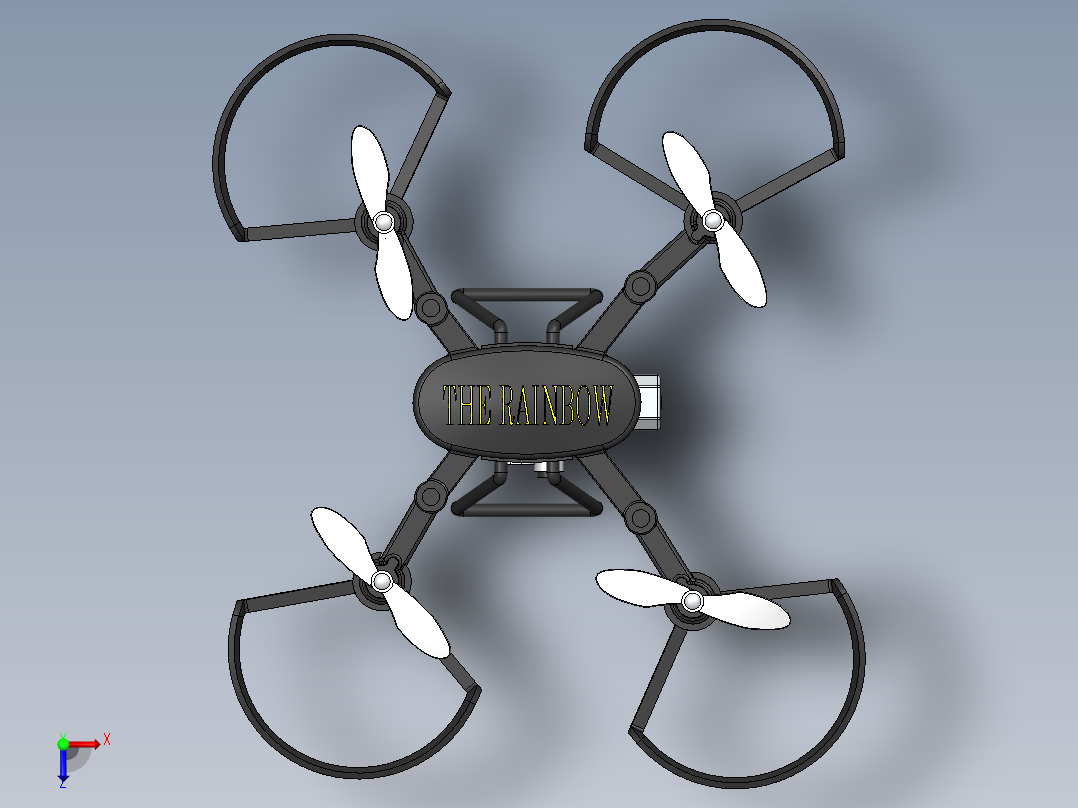 drone-174四轴无人机简易俯视图