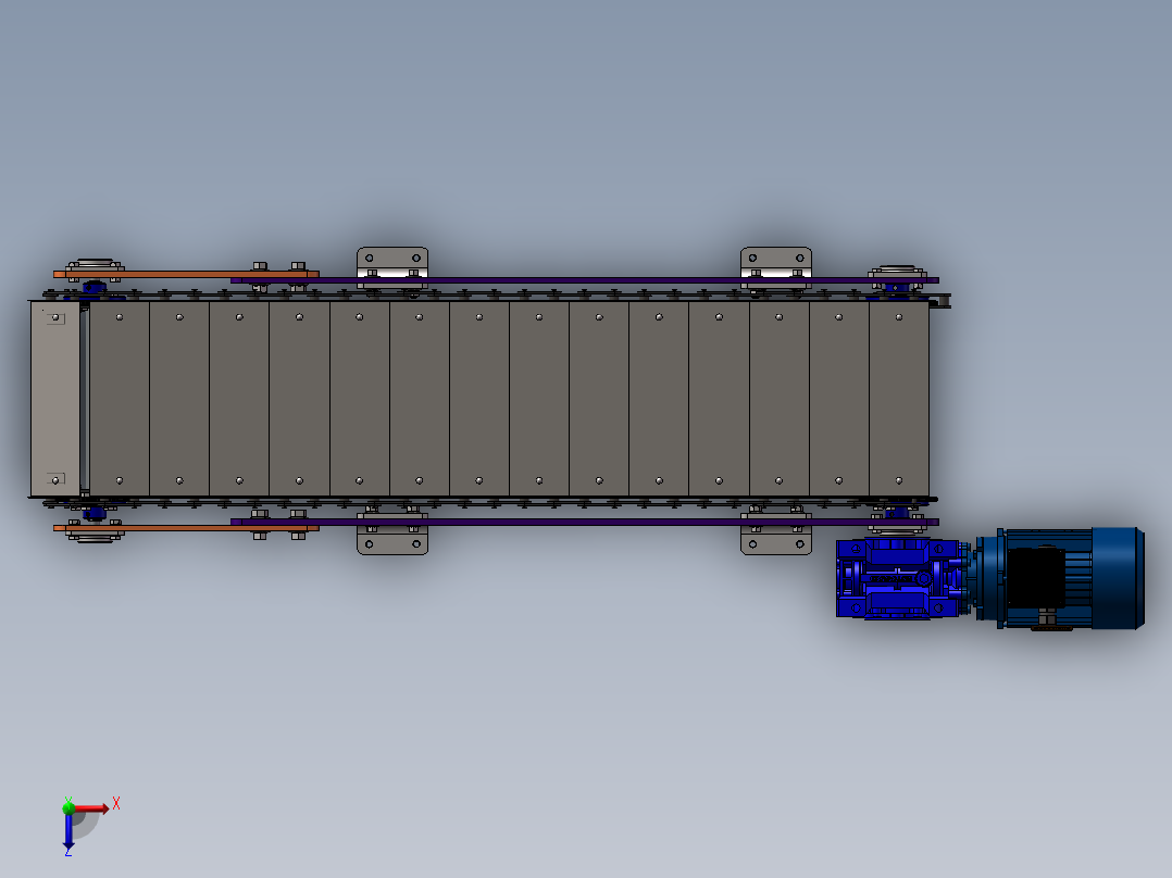 流水线传送带俯视图