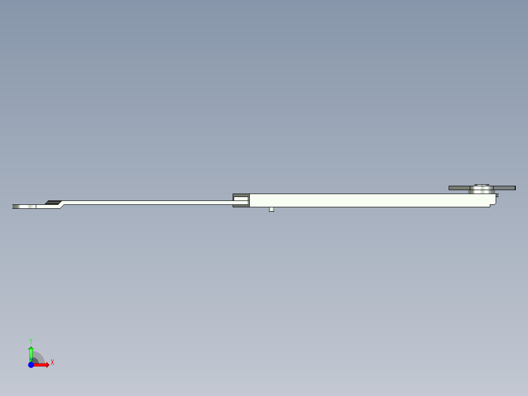 一字拉架 拉杆前视图