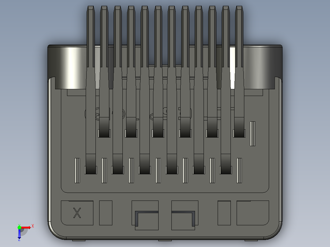 连接器AAUS01AP2-012K024俯视图