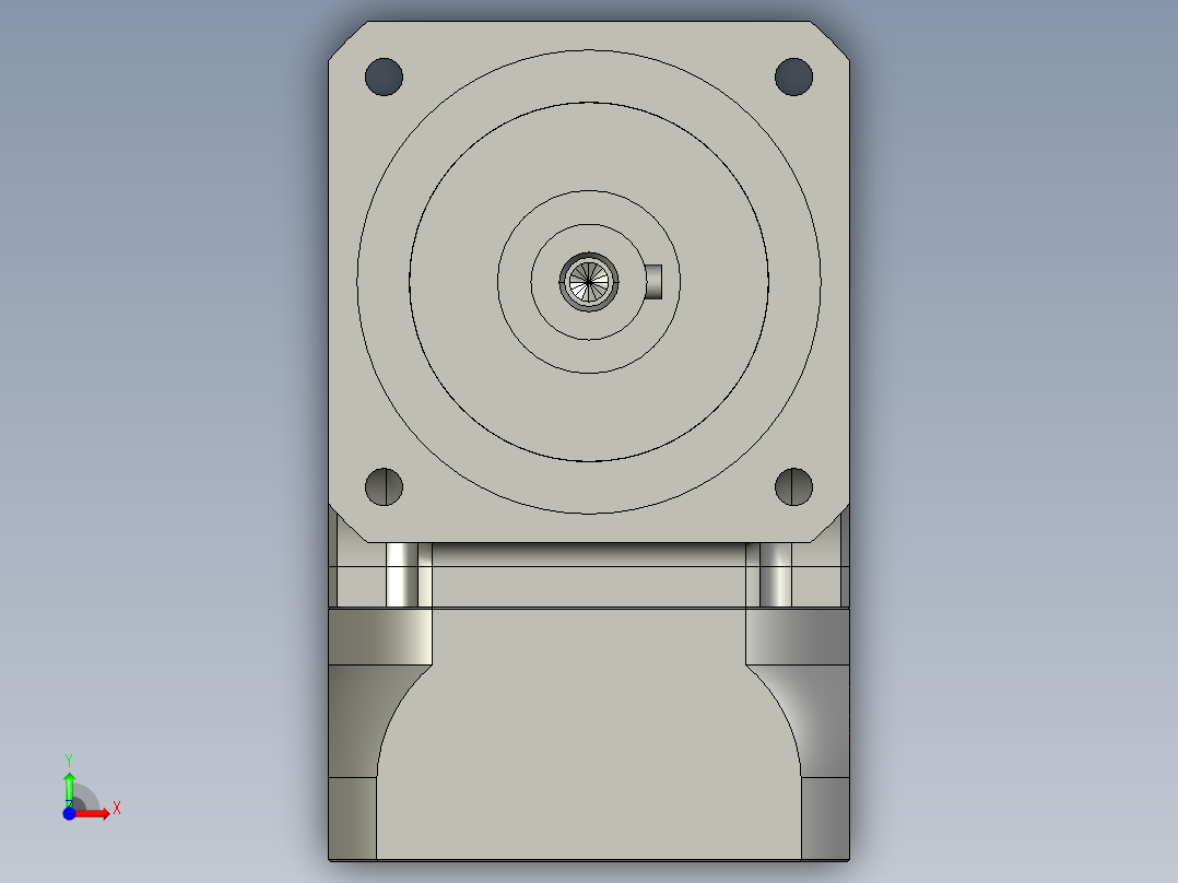 斜齿ZPGH090-L2 19-70-90-M6 CZ20.STEP前视图