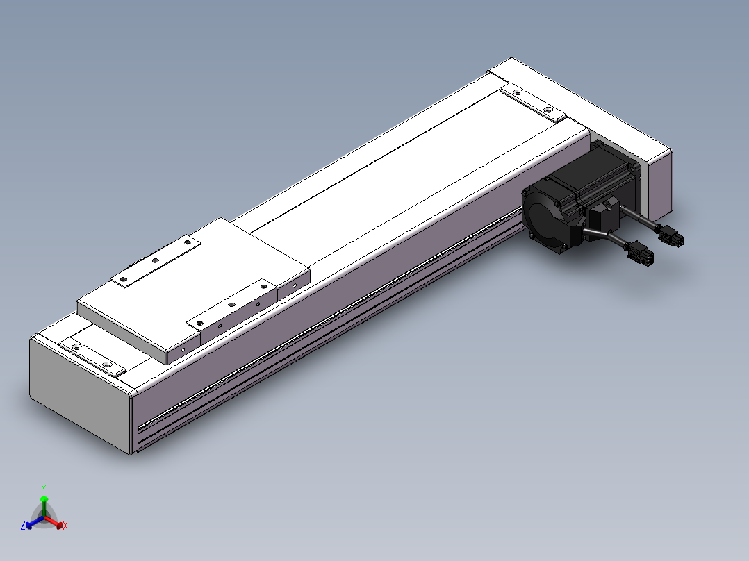 精密模组MC140-L05-300-BR-M200-C4正等轴测图