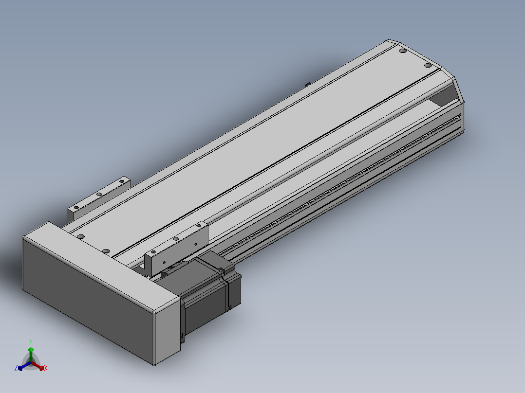 精密模组MY130-T10-350L-BL-P20B-C4-C正等轴测图