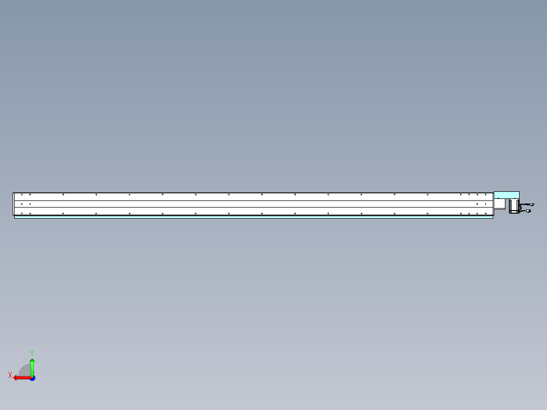 威洛博VBC同步带传动一无尘环境VBC14-L45-S2600-BR-ZP40-C3后视图