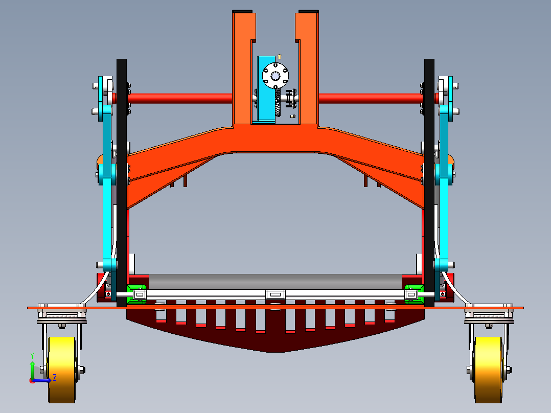 新式小型马铃薯挖掘机左视图